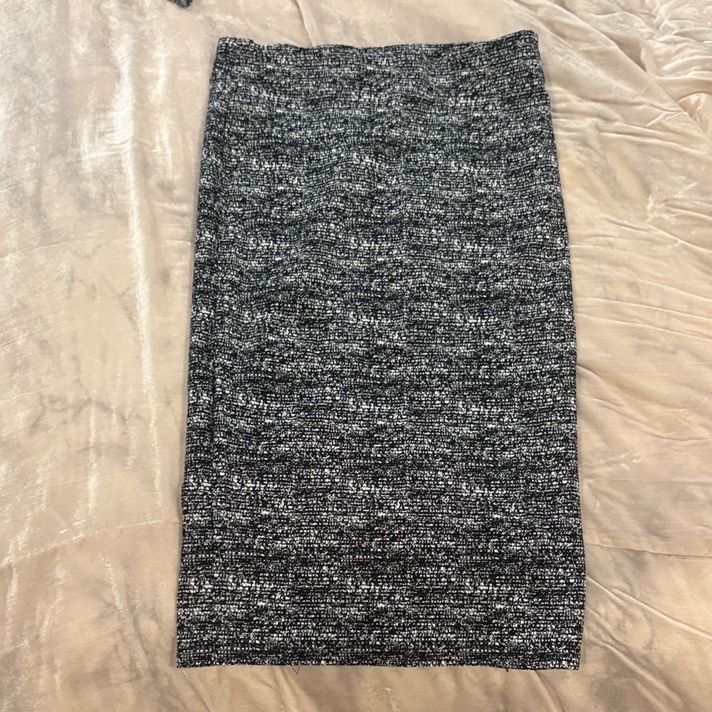 Knee length pencil Black and Gray Women's Skirt